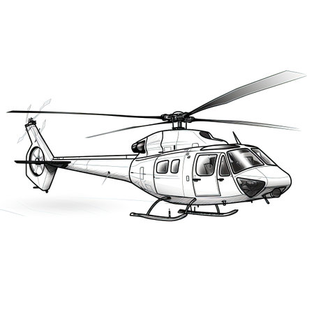 transport helicopter ai generated. icon landing, military sky, helipad new transport Helicopter illustrationの素材