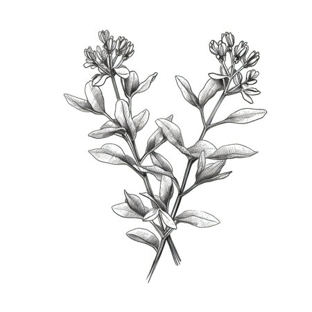 marjoram marjoram ai generated. powder fresh, leaves background, herbal sweet marjoram Marjoram illustrationの素材