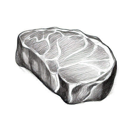beef Steak meat ai generated. background grill, sirloin tenderloin, black raw beef Steak meat illustrationの素材