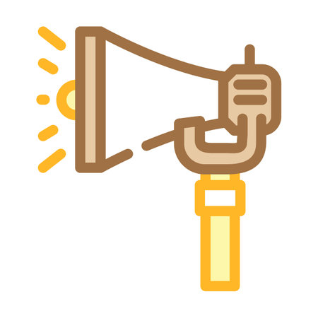 emergency siren alert color icon vector illustrationのイラスト素材