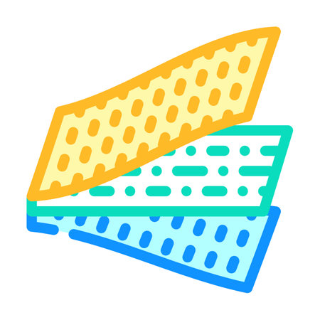 composite material aeronautical engineer color icon vector illustrationのイラスト素材