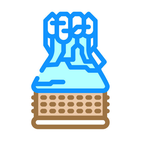 rocket science aeronautical engineer color icon vector illustrationのイラスト素材