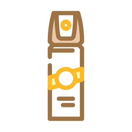 insect repellant glamping color icon vector illustrationのイラスト素材