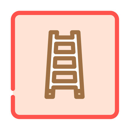 fire ladder emergency color icon vector illustrationのイラスト素材