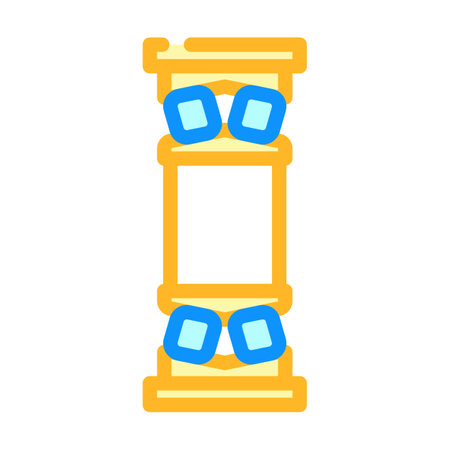 bearing design mechanical engineer color icon vector illustrationのイラスト素材
