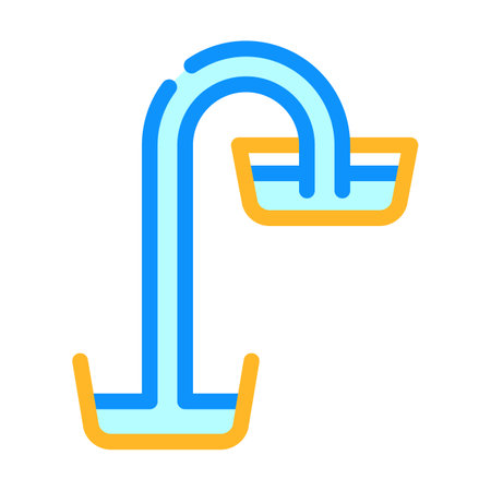 fluid mechanics mechanical engineer color icon vector illustrationのイラスト素材