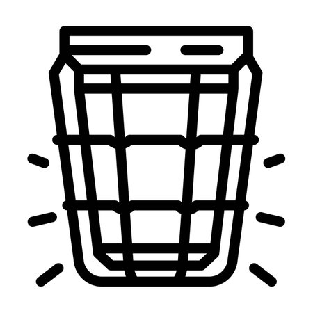 red alarm alert line icon vector illustrationのイラスト素材
