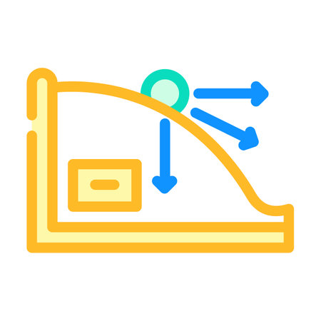 kinematics theory mechanical engineer color icon vector illustrationのイラスト素材
