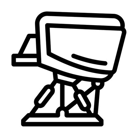 flight simulator aeronautical engineer line icon vector illustrationのイラスト素材