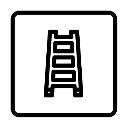 fire ladder emergency line icon vector illustrationのイラスト素材