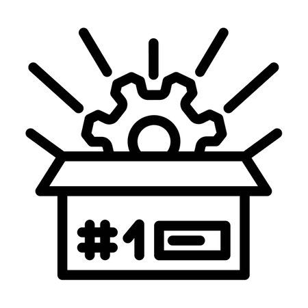 custom manufacturing engineer line icon vector illustrationのイラスト素材