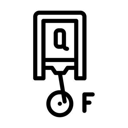 thermodynamics principles mechanical engineer line icon vector illustrationのイラスト素材