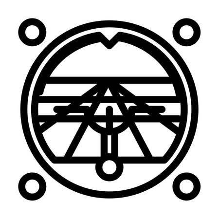 aircraft instrumentation aeronautical engineer line icon vector illustrationのイラスト素材