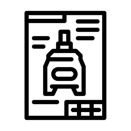 blueprint drafting mechanical engineer line icon vector illustrationのイラスト素材