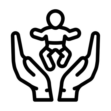 child care center emergency line icon vector illustrationのイラスト素材