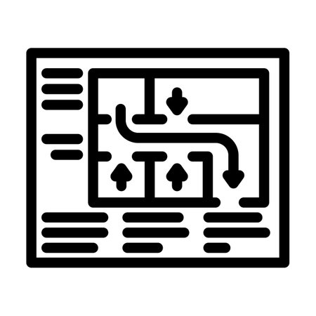 safety plan emergency line icon vector illustrationのイラスト素材