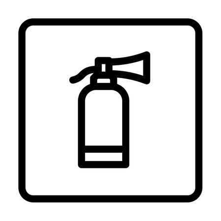 fire extinguisher line icon vector illustrationのイラスト素材