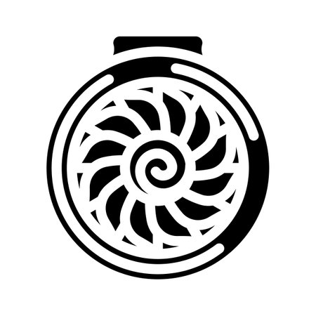 jet engine aeronautical engineer glyph icon vector illustrationのイラスト素材