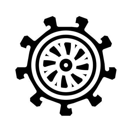 aircraft maintenance aeronautical engineer glyph icon vector illustrationのイラスト素材