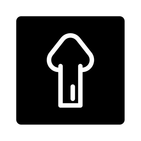 white up down stairway arrow emergency glyph icon vector illustrationのイラスト素材