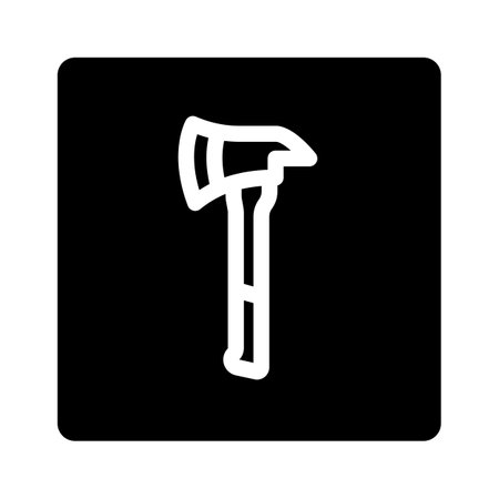 axe emergency safety glyph icon vector illustrationのイラスト素材