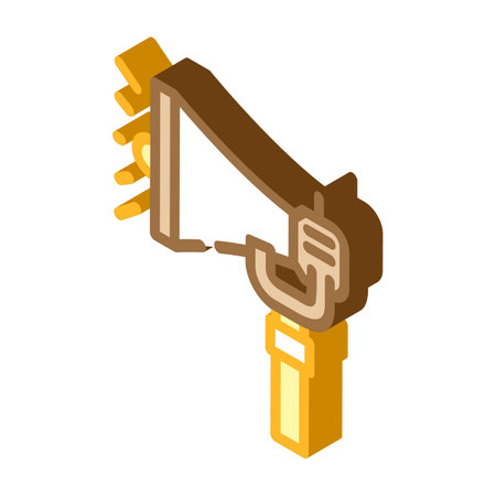 emergency siren alert isometric icon vector illustrationのイラスト素材