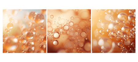 round brown bubbles soft background illustration design minimalistic, elegant wallpaper, minimal modern round brown bubbles soft backgroundの素材