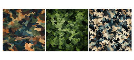 design camouflage texture background illustration fabric green, military design, camo fabric design camouflage texture backgroundの素材