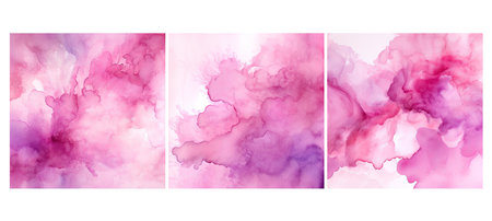 abstract light magenta watercolor background illustration texture paint, artistic creative, brushstroke flowing abstract light magenta watercolor backgroundの素材