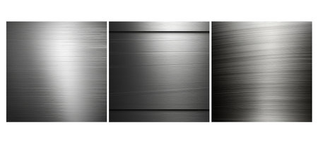 silver metal brushed texture background illustration lic aluminum, surface stainless, steel modern silver metal brushed texture backgroundの素材