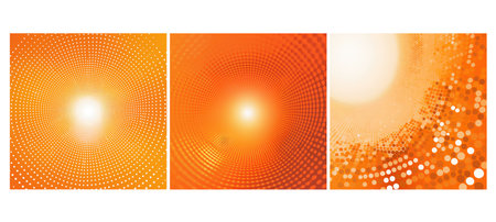 pop orange halftone bright background illustration retro vintage, design art, design retro pop orange halftone bright backgroundの素材