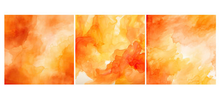 abstract orange watercolor background illustration colorful bright, vibrant gradient, artistic paper abstract orange watercolor backgroundの素材