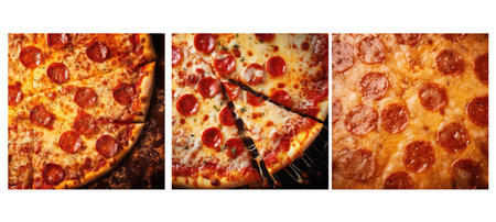 meal pizza food texture background illustration pepperoni slice, restaurant tasty, culinary snack meal pizza food texture backgroundの素材