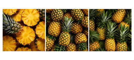 fruit pineapple food texture background illustration fresh juicy, sweet yellow, exotic closeup fruit pineapple food texture backgroundの素材