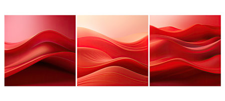 vibrant red wave soft background illustration design flow, motion smooth, texture modern vibrant red wave soft backgroundの素材