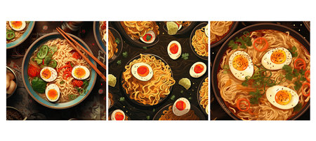 cuisine ramen food texture background illustration delicious tasty, soup broth, hot asian cuisine ramen food texture backgroundの素材