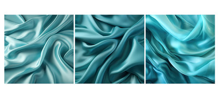 elegance silk cyan texture background illustration fashion detail, elegant backdrop, fine fabric elegance silk cyan texture backgroundの素材
