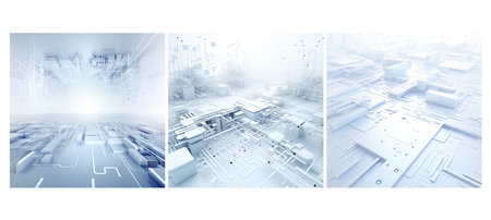 futuristic white technology soft background illustration clean elegant, design tech, futuristic design futuristic white technology soft backgroundの素材