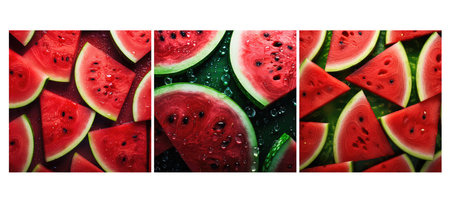 sweet watermelon food texture background illustration refreshing red, ripe summer, close up sweet watermelon food texture backgroundの素材