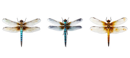 animal dragonfly illustration wing nature, wildlife background, bug summer animal dragonflyの素材