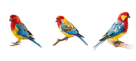 animal eastern rosella illustration green colorful, bird feather, wildlife parrot animal eastern rosellaの素材