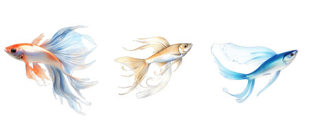 sea flying fish illustration ocean nature, wildlife background, life beautiful sea flying fishの素材