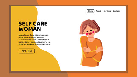 child self care woman vectorのイラスト素材