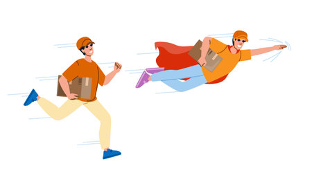 shipment courier express vectorのイラスト素材