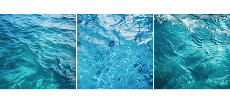 clear aqua blue water background textureの素材