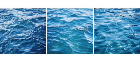 aqua blue water ripples background textureの素材