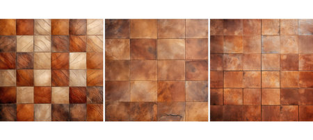 floor brown ceramic tile background textureの素材
