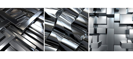 silver chrome background textureの素材