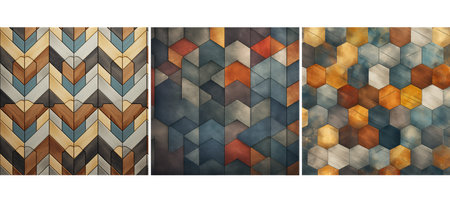 creative geometric tile background textureの素材