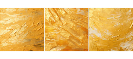paint gold brush strokes background textureの素材